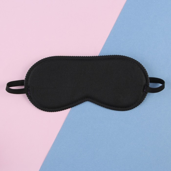 Маска для сна «Ибо сил моих», 19.3 х 9.5 см, цвет чёрный Маска для сна «Ибо сил моих», 19.3 х 9.5 см, цвет чёрный