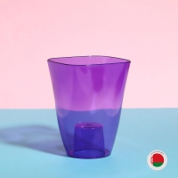 Горшок для орхидей, 1,5 л, 13 &times; 17 см, пластик, прозрачно-фиолетовый