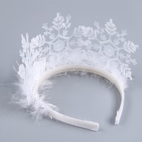 Корона &laquo;Снежинка&raquo;, с пухом