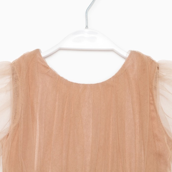 Платье для девочки нарядное KAFTAN, рост 134-140 см (36), бежевый