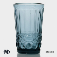 Набор стаканов стеклянных Magistro &laquo;Ла-Манш&raquo;, 350 мл, 8&times;12,5 см, 6 шт, цвет синий