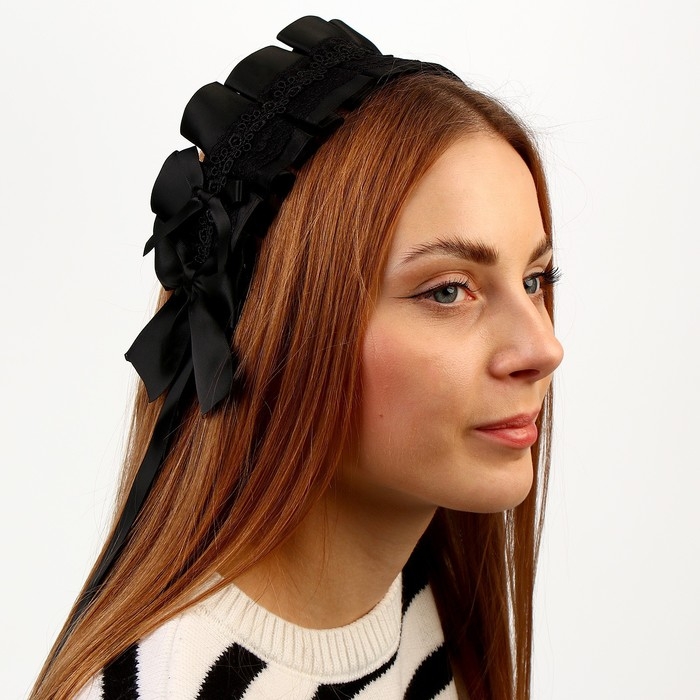 Карнавальная повязка &laquo;Лолита&raquo;, цвет чёрный