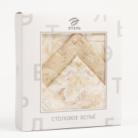 Набор столовый Этель «Классика», скатерть 110×145 см, салфетки 40 × 40 см, 4 шт., хлопок 100 % Набор столовый Этель «Классика», скатерть 110×145 см, салфетки 40 × 40 см, 4 шт., хлопок 100 %