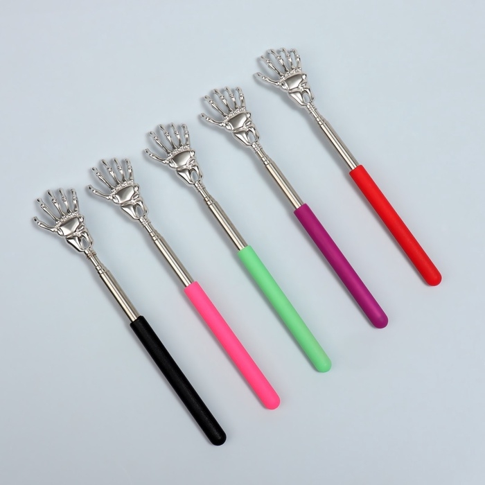 Телескопическая чесалка для спины, 21 / 58 см, цвет МИКС Телескопическая чесалка для спины, 21 / 58 см, цвет МИКС