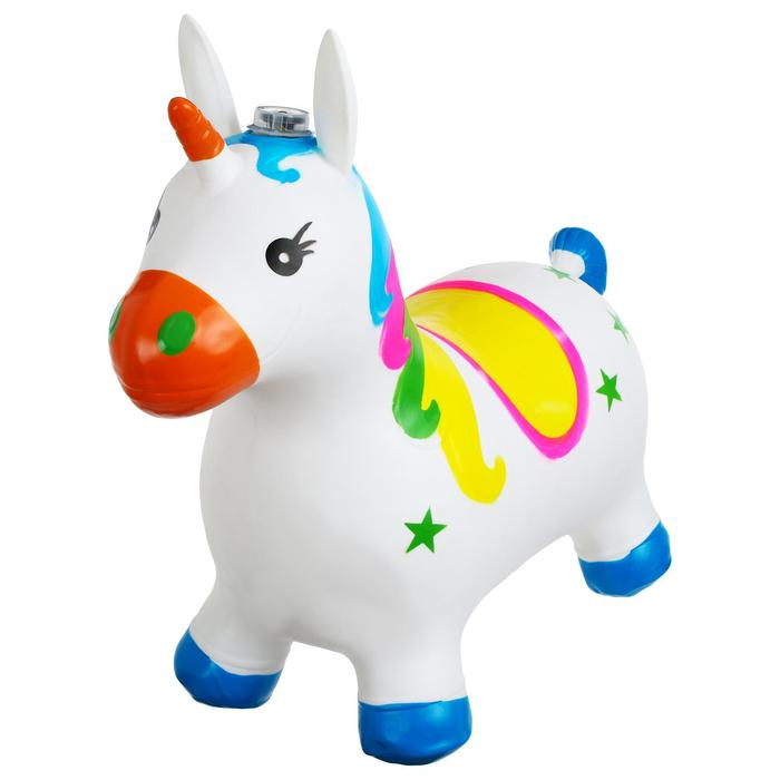 Попрыгун ZABIAKA &laquo;Единорог&raquo;, 68х28х57 см, 1400 г, цвет МИКС