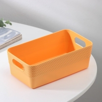 Корзина для хранения Доляна &laquo;Кайма&raquo;, пластик, 19,8&times;11&times;7 см, цвет МИКС