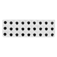 Глазки на клеевой основе, набор 27 шт., размер 1 шт. &mdash; 1,2 см