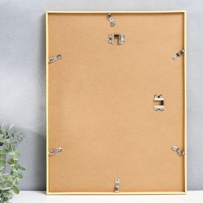 Фоторамка пластик 30х40 см, золото