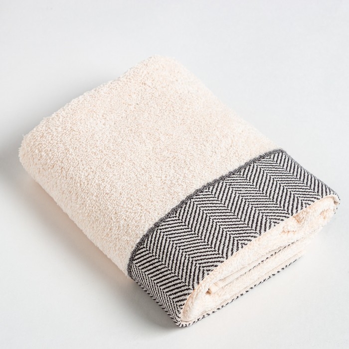 Полотенце махровое Love Life &laquo;Бриз&raquo; 50х80 см, чёрный, 100% хл, 500 гр/м2