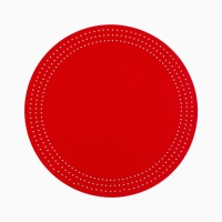 Набор сервировочных салфеток Доляна "Стиль", цвет красный - 2 шт.