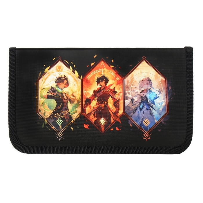 Пенал 1 секция 115 х 205 х 30 мм, Calligrata Пенал 1 секция 115 х 205 х 30 мм, Calligrata "Аниме game", ламинированный картон