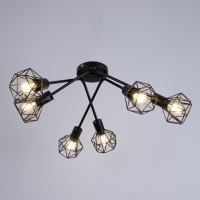 Люстра "Андис" 6хЕ27 40Вт черный 50х50х18 см