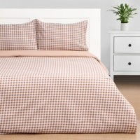 Постельное бельё Этель дуэт Cell 150х215см-2 шт, 225х240см, 50х70&plusmn;3 см-2 шт, новосатин