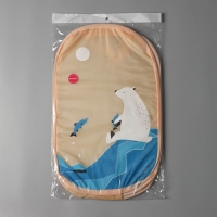 Корзина для игрушек Доляна &laquo;Северный мишка&raquo;, складная, 32&times;32&times;52 см, цвет бежевый