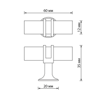Ручка кнопка CAPPIO, d=12, цвет черный с золотом Ручка кнопка CAPPIO, d=12, цвет черный с золотом
