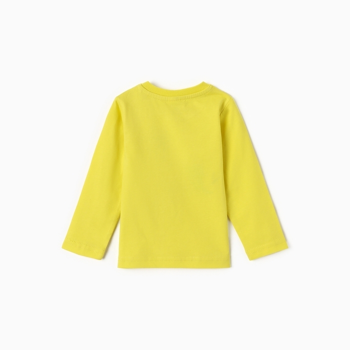 Лонгслив детский, цвет жёлтый, рост 80 см