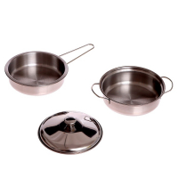 Набор металлической посудки &laquo;Супер Шеф&raquo;, с фартуком и колпаком, в чемодане, МИКС