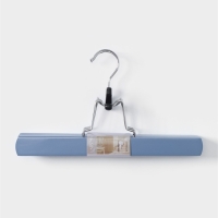 Вешалки для брюк и юбок LaDо́m Brillant, 2 шт, деревянные, 30&times;16&times;2 см, цвет синий