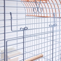 Клетка для птиц Bd-3/1o, раскрывающаяся крыша, 47,5 х 37 х 70 см, красная