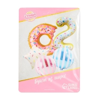 Букет из шаров &laquo;2 года, пончик&raquo;, фольга, набор из 5 шт.