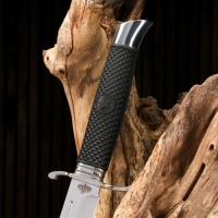 Финка "Разведчик" сталь - 440, рукоять - сталь, резина, 25 см Финка "Разведчик" сталь - 440, рукоять - сталь, резина, 25 см