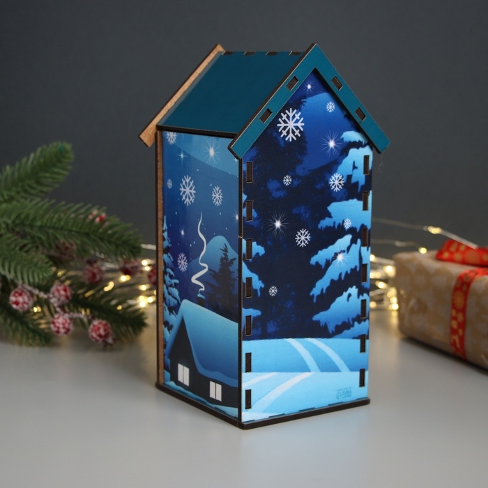 Новогодний чайный домик Новогодний чайный домик "Змея. С Новым годом" 20х10,5х10 см