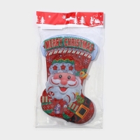 Декоративное светящиеся украшение (подвеска) "Новогодний носок" 26х15,5 см