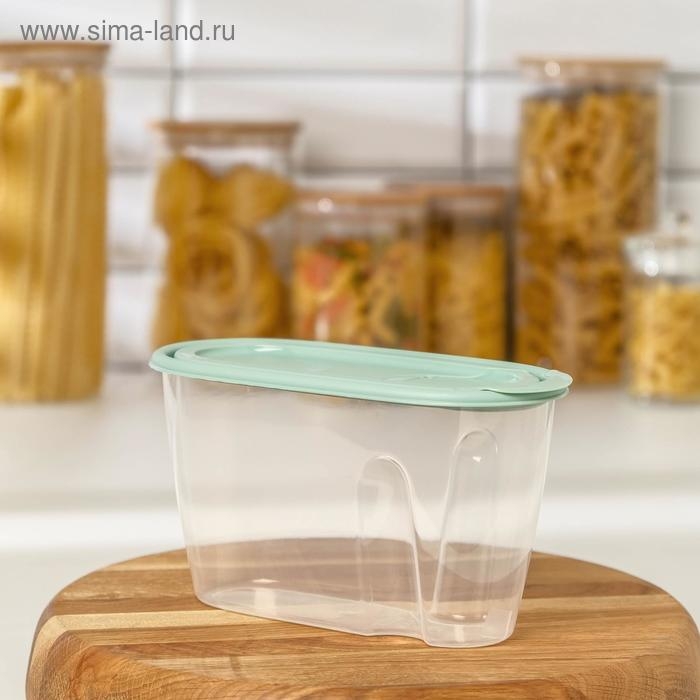 Ёмкость для сыпучих продуктов, 900 мл, цвет фисташковый Ёмкость для сыпучих продуктов, 900 мл, цвет фисташковый