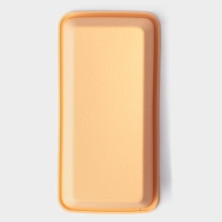 Форма для выпечки Доляна &laquo;Хлеб&raquo;, силикон, 22&times;11&times;5,5 см, внутр.размер 20,7&times;10 см, цвет персиковый