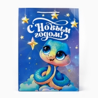 Пакет подарочный новогодний ламинированный &laquo;Змея 2025&raquo;, L 28 х 38 х 9 см