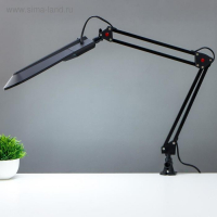 Лампа настольная UTLED-017С на струбцине, G23 8Вт LED черный Лампа настольная UTLED-017С на струбцине, G23 8Вт LED черный