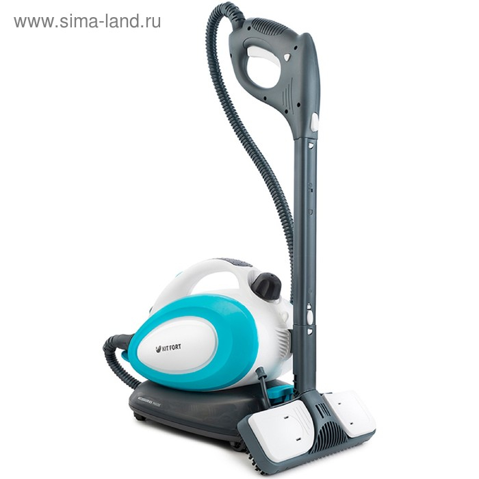 Пароочиститель Kitfort КТ-914, 1500 Вт, 0.75 л, нагрев 8 мин, бело-бирюзовый Пароочиститель Kitfort КТ-914, 1500 Вт, 0.75 л, нагрев 8 мин, бело-бирюзовый