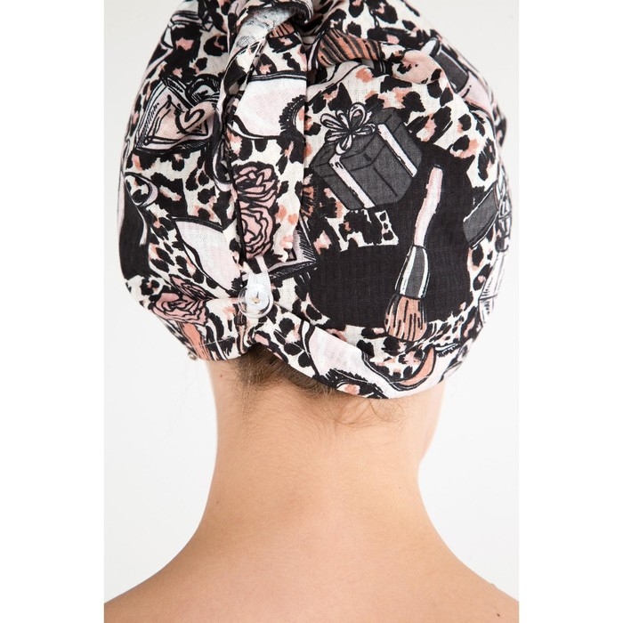 Набор для сауны Этель Набор для сауны Этель "Леопард" парео 80*144 см + чалма, вафля 200г/м2, 100% хл