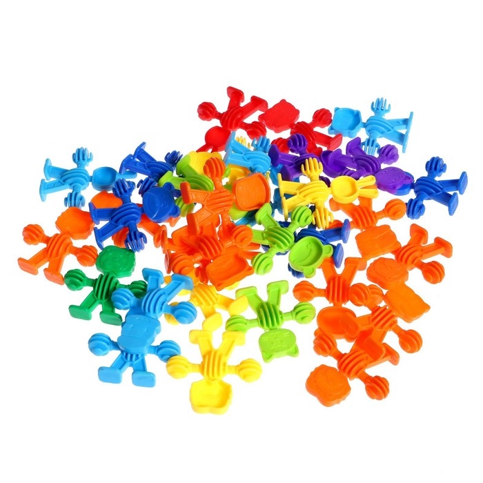 Конструктор обучающий &laquo;Забавные человечки&raquo;, 34 детали