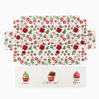 Коробка для для муссовых пирожных &laquo;С Новым годом&raquo;, сладости, 27 х 8.6 х 6.5 см, Новый год