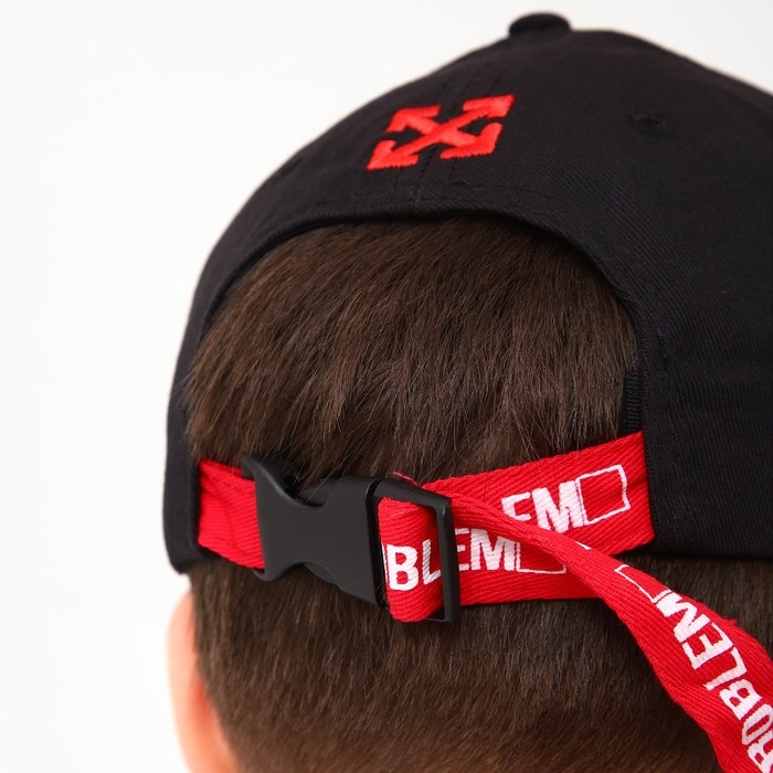 Кепка мужская Error, цвет чёрный, р-р 56 Кепка мужская Error, цвет чёрный, р-р 56