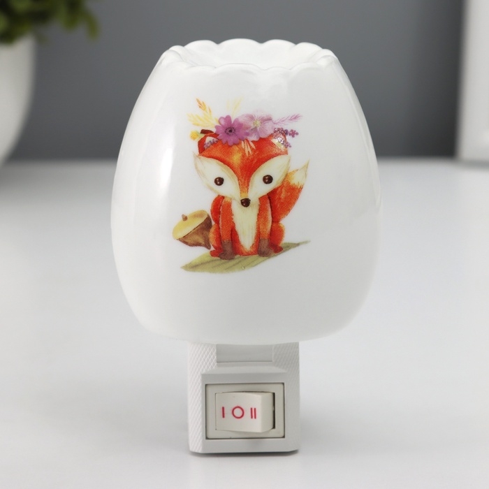 Светильник "Лисичка" 1х7Вт Е11 белый 6х7х12см
