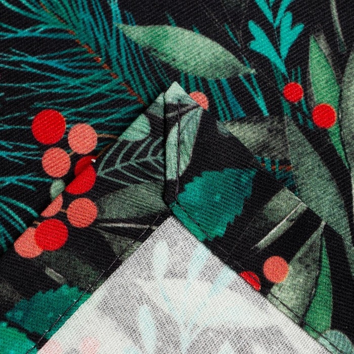 Новый год. Дорожка на стол новогодняя Этель "Winter berry" 40х147см, 100%хл, саржа 190 г/м2