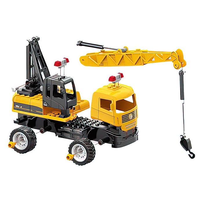 Конструктор винтовой &laquo;Строительный кран&raquo;, 66 деталей