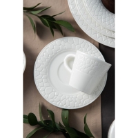 Кофейная пара фарфоровая Magistro Rodos, 2 предмета: чашка 100 мл, блюдце d=15 см, цвет белый Кофейная пара фарфоровая Magistro Rodos, 2 предмета: чашка 100 мл, блюдце d=15 см, цвет белый