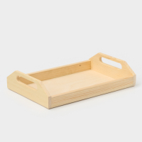 Поднос деревянный Доляна &laquo;Под роспись&raquo;, 30&times;20&times;6 см, сосна