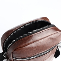 Сумка мужская на молнии, цвет коричневый Сумка мужская на молнии, цвет коричневый