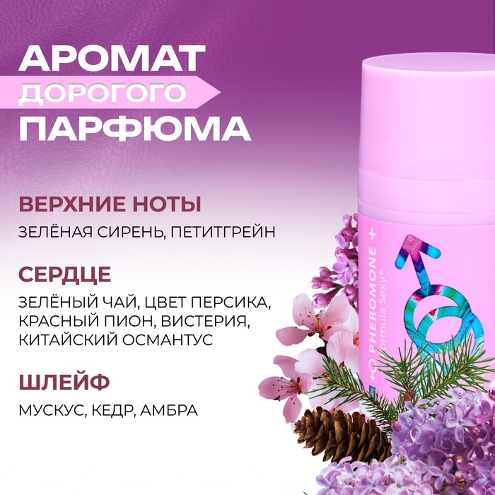 Дезодорант женский роликовый Formula Sexy №4 с феромонами, 50 мл Дезодорант женский роликовый Formula Sexy №4 с феромонами, 50 мл