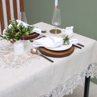 Скатерть Этель Ажурная 85*85 &plusmn;5 см, 100% п/э