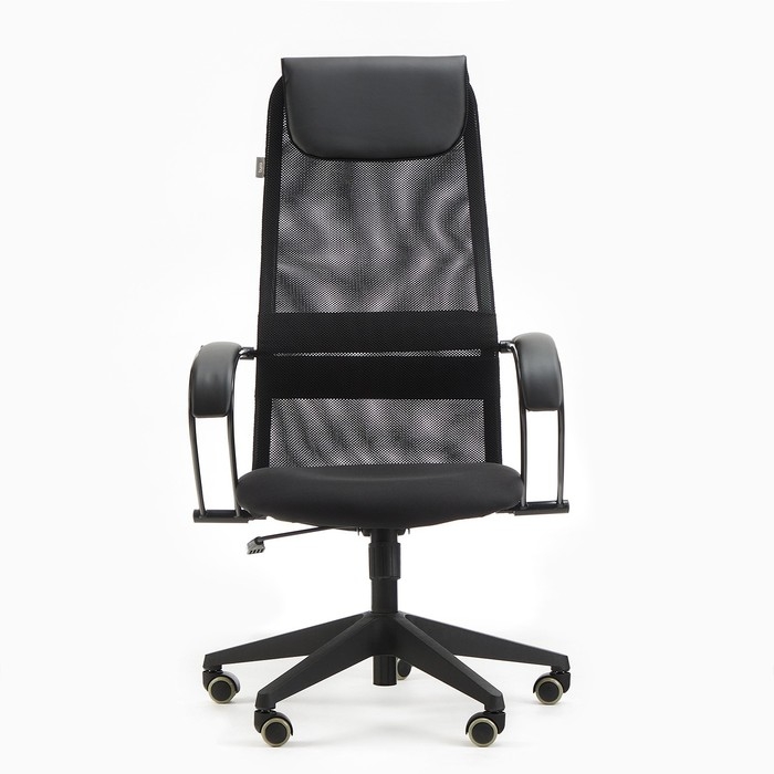 Кресло руководителя Бюрократ CH-607 черный, сетка/ткань, пластик