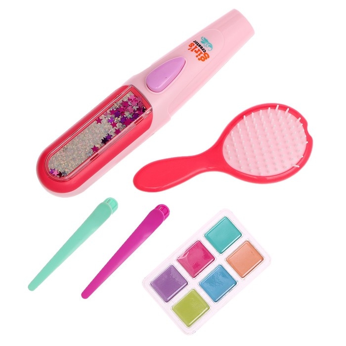 Набор парикмахера «Креатив» с аксессуарами для волос + аппарат для прядей Набор парикмахера «Креатив» с аксессуарами для волос + аппарат для прядей