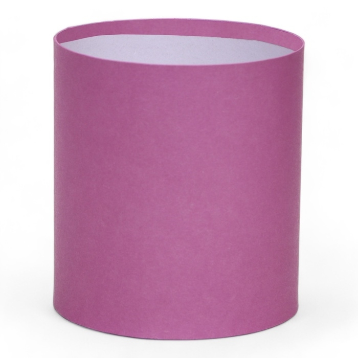 Набор круглых коробок 2в1 ,"Тёмно сиреневый", без крышки, 10 х 10 х10,5 см