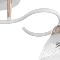 Люстра "Линда" 2х60Вт Е27 Белый, золото 47х16х23см Люстра "Линда" 2х60Вт Е27 Белый, золото 47х16х23см