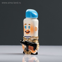 Штоф фарфоровый &laquo;Десантник&raquo;, 0.35 л, в упаковке книге