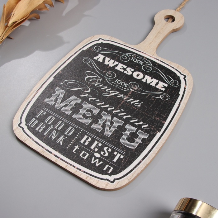 Панно интерьерное дерево Панно интерьерное дерево "Меню" 0,6х18,4х30,5 см